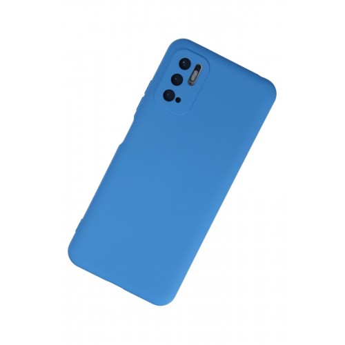 Newface Xiaomi Redmi Note 10 5G Kılıf Nano içi Kadife Silikon - Mavi Newface Xiaomi Redmi Note 10 5G Kılıf Nano içi Kadife Silikon - Mavi