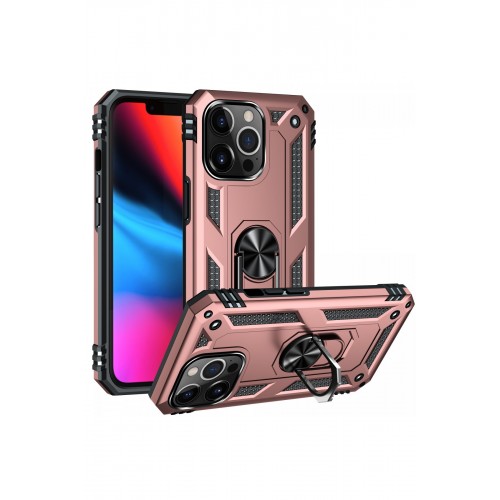 Newface iPhone 13 Pro Max Kılıf Sofya Yüzüklü Silikon Kapak - Rose Newface iPhone 13 Pro Max Kılıf Sofya Yüzüklü Silikon Kapak - Rose
