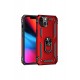 Newface iPhone 13 Kılıf Sofya Yüzüklü Silikon Kapak - Kırmızı Newface iPhone 13 Kılıf Sofya Yüzüklü Silikon Kapak - Kırmızı