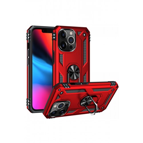 Newface iPhone 13 Pro Kılıf Sofya Yüzüklü Silikon Kapak - Kırmızı Newface iPhone 13 Pro Kılıf Sofya Yüzüklü Silikon Kapak - Kırmızı