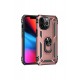 Newface iPhone 13 Pro Kılıf Sofya Yüzüklü Silikon Kapak - Rose