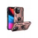 Newface iPhone 13 Pro Kılıf Sofya Yüzüklü Silikon Kapak - Rose