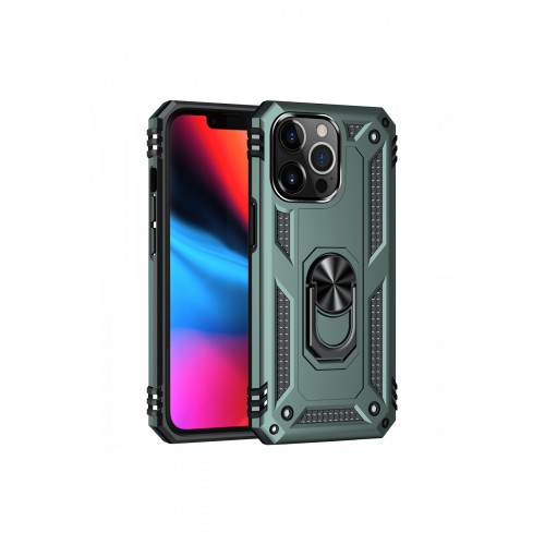 Newface iPhone 13 Pro Kılıf Sofya Yüzüklü Silikon Kapak - Yeşil Newface iPhone 13 Pro Kılıf Sofya Yüzüklü Silikon Kapak - Yeşil