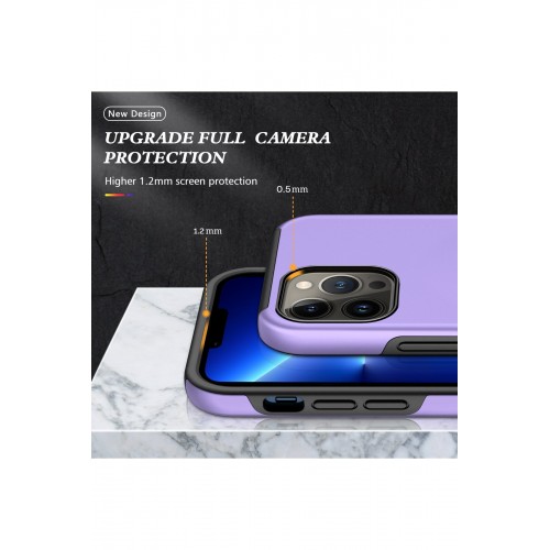 Newface iPhone 13 Pro Kılıf Elit Yüzüklü Kapak - Mor Newface iPhone 13 Pro Kılıf Elit Yüzüklü Kapak - Mor