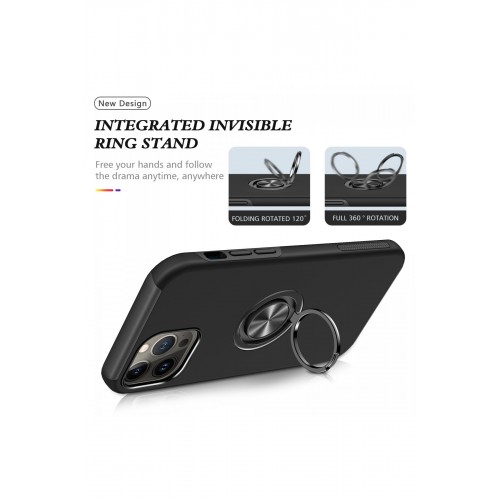 Newface iPhone 13 Pro Max Kılıf Elit Yüzüklü Kapak - Siyah Newface iPhone 13 Pro Max Kılıf Elit Yüzüklü Kapak - Siyah