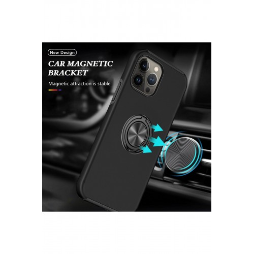 Newface iPhone 13 Pro Max Kılıf Elit Yüzüklü Kapak - Siyah Newface iPhone 13 Pro Max Kılıf Elit Yüzüklü Kapak - Siyah
