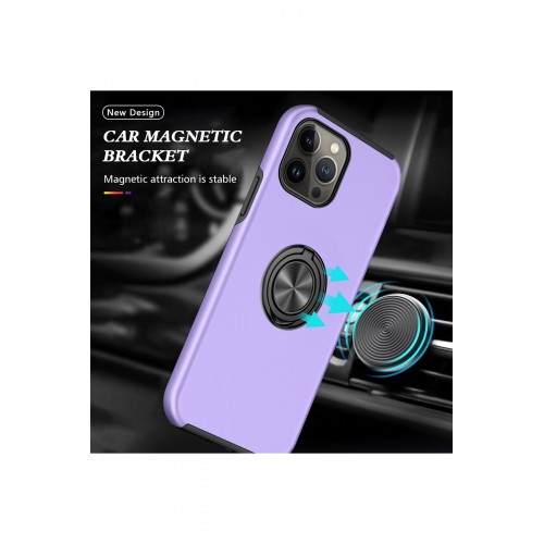 Newface iPhone 13 Pro Max Kılıf Elit Yüzüklü Kapak - Mor Newface iPhone 13 Pro Max Kılıf Elit Yüzüklü Kapak - Mor
