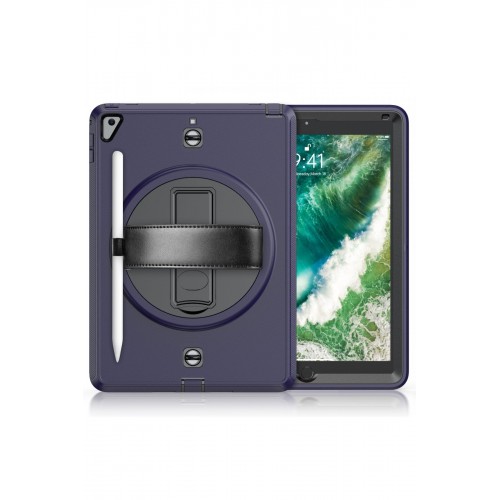 Newface iPad 5 Air 9.7 Kılıf Strap-C Otterbox Tablet Kapak - Lacivert Newface iPad 5 Air 9.7 Kılıf Strap-C Otterbox Tablet Kapak - Lacivert