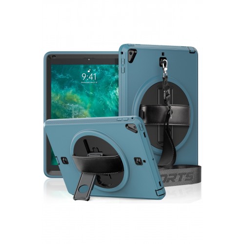 Newface iPad 9.7 (2017) Kılıf Strap-C Otterbox Tablet Kapak - Mavi Newface iPad 9.7 (2017) Kılıf Strap-C Otterbox Tablet Kapak - Mavi