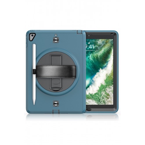 Newface iPad 9.7 (2017) Kılıf Strap-C Otterbox Tablet Kapak - Mavi Newface iPad 9.7 (2017) Kılıf Strap-C Otterbox Tablet Kapak - Mavi