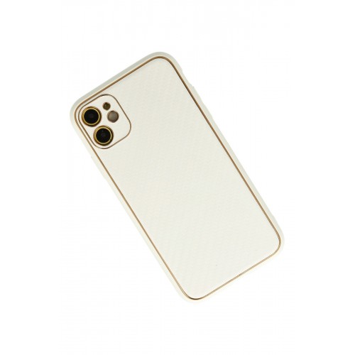 Newface iPhone 11 Kılıf Coco Karbon Silikon - Beyaz Newface iPhone 11 Kılıf Coco Karbon Silikon - Beyaz