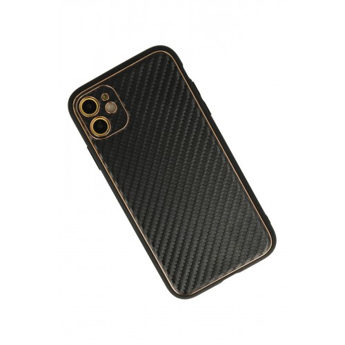 Newface iPhone 12 Kılıf Coco Karbon Silikon - Siyah Newface iPhone 12 Kılıf Coco Karbon Silikon - Siyah