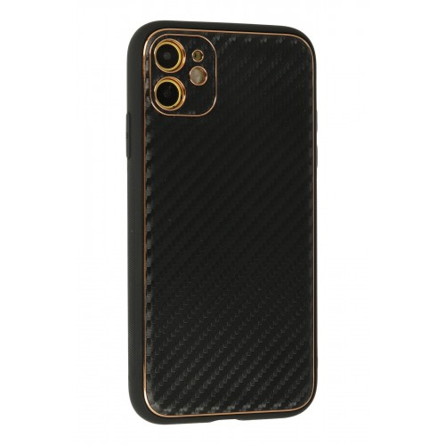 Newface iPhone 12 Kılıf Coco Karbon Silikon - Siyah Newface iPhone 12 Kılıf Coco Karbon Silikon - Siyah