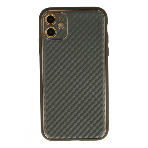 Newface iPhone 12 Kılıf Coco Karbon Silikon - Füme Newface iPhone 12 Kılıf Coco Karbon Silikon - Füme