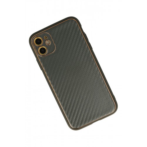 Newface iPhone 12 Kılıf Coco Karbon Silikon - Füme Newface iPhone 12 Kılıf Coco Karbon Silikon - Füme