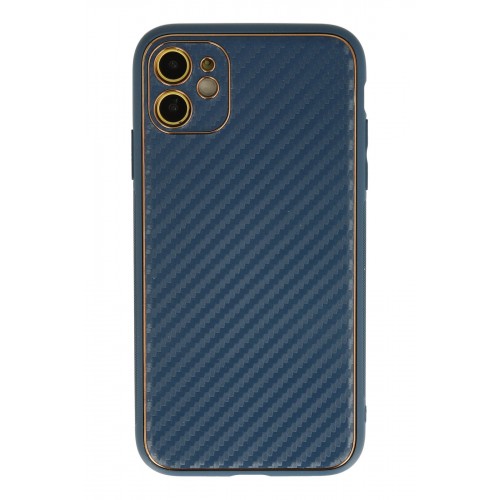 Newface iPhone 12 Kılıf Coco Karbon Silikon - Mavi Newface iPhone 12 Kılıf Coco Karbon Silikon - Mavi