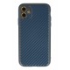 Newface iPhone 12 Kılıf Coco Karbon Silikon - Mavi Newface iPhone 12 Kılıf Coco Karbon Silikon - Mavi