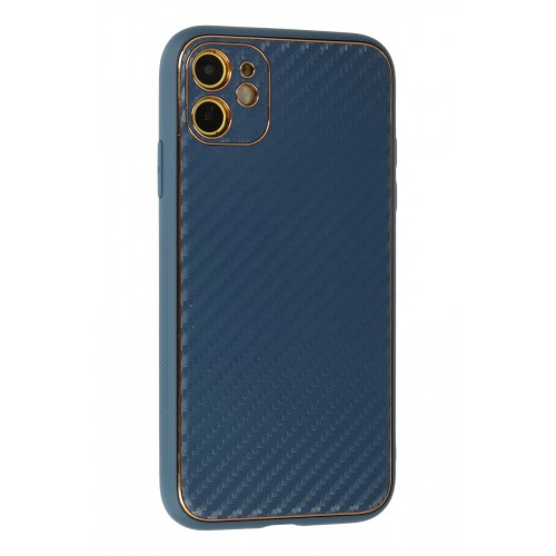 Newface iPhone 12 Kılıf Coco Karbon Silikon - Mavi Newface iPhone 12 Kılıf Coco Karbon Silikon - Mavi