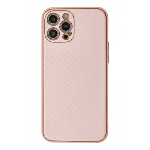 Newface iPhone 12 Pro Max Kılıf Coco Karbon Silikon - Pembe Newface iPhone 12 Pro Max Kılıf Coco Karbon Silikon - Pembe