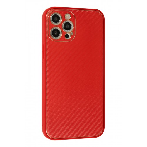 Newface iPhone 12 Pro Max Kılıf Coco Karbon Silikon - Kırmızı Newface iPhone 12 Pro Max Kılıf Coco Karbon Silikon - Kırmızı