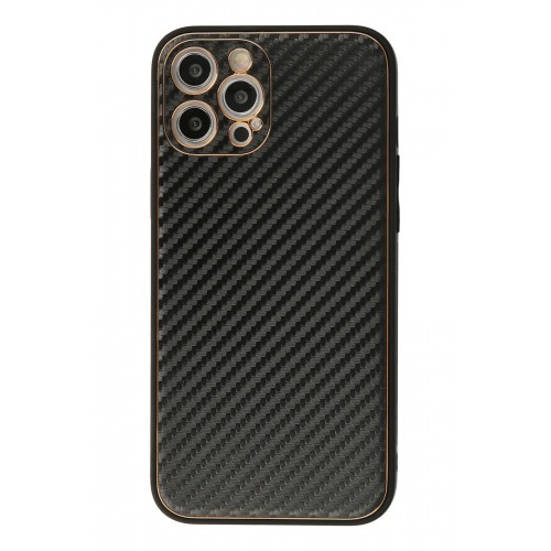 Newface iPhone 12 Pro Max Kılıf Coco Karbon Silikon - Siyah Newface iPhone 12 Pro Max Kılıf Coco Karbon Silikon - Siyah