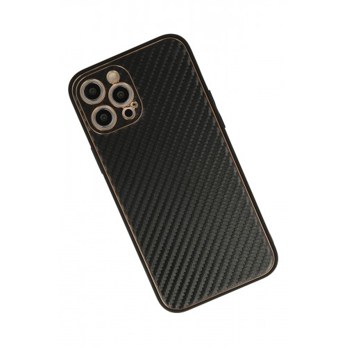 Newface iPhone 12 Pro Max Kılıf Coco Karbon Silikon - Siyah Newface iPhone 12 Pro Max Kılıf Coco Karbon Silikon - Siyah