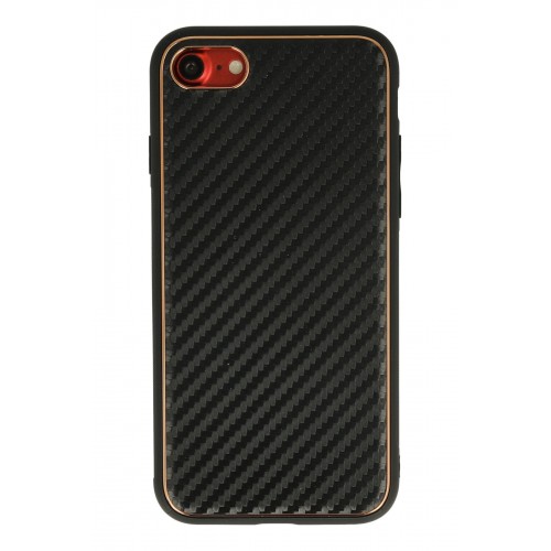 Newface iPhone 7 Kılıf Coco Karbon Silikon - Siyah Newface iPhone 7 Kılıf Coco Karbon Silikon - Siyah
