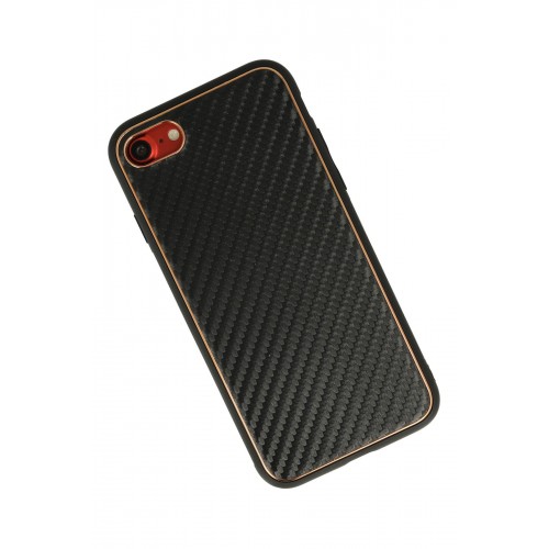Newface iPhone 7 Kılıf Coco Karbon Silikon - Siyah Newface iPhone 7 Kılıf Coco Karbon Silikon - Siyah