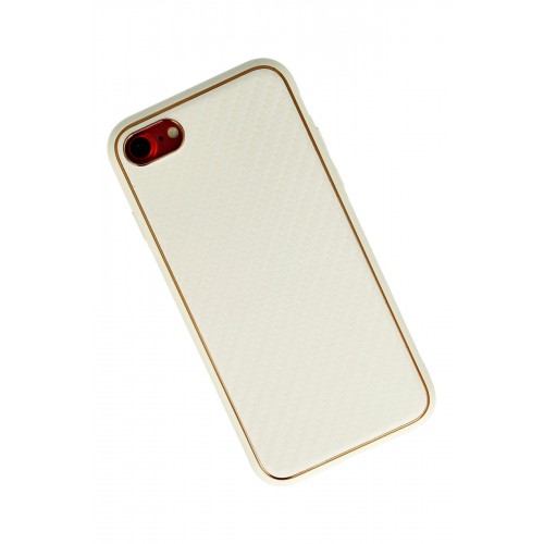 Newface iPhone 7 Kılıf Coco Karbon Silikon - Beyaz Newface iPhone 7 Kılıf Coco Karbon Silikon - Beyaz