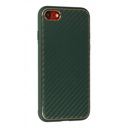 Newface iPhone 8 Kılıf Coco Karbon Silikon - Yeşil Newface iPhone 8 Kılıf Coco Karbon Silikon - Yeşil