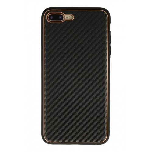 Newface iPhone 8 Plus Kılıf Coco Karbon Silikon - Siyah Newface iPhone 8 Plus Kılıf Coco Karbon Silikon - Siyah