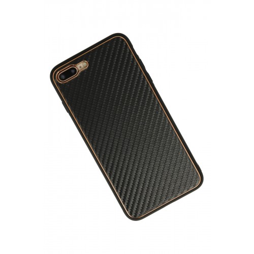 Newface iPhone 8 Plus Kılıf Coco Karbon Silikon - Siyah Newface iPhone 8 Plus Kılıf Coco Karbon Silikon - Siyah