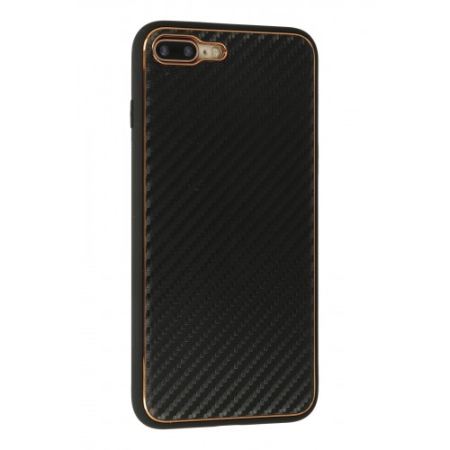 Newface iPhone 8 Plus Kılıf Coco Karbon Silikon - Siyah Newface iPhone 8 Plus Kılıf Coco Karbon Silikon - Siyah