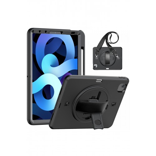 Newface iPad Pro 11 (2020) Kılıf Strap-C Otterbox Tablet Kapak - Siyah