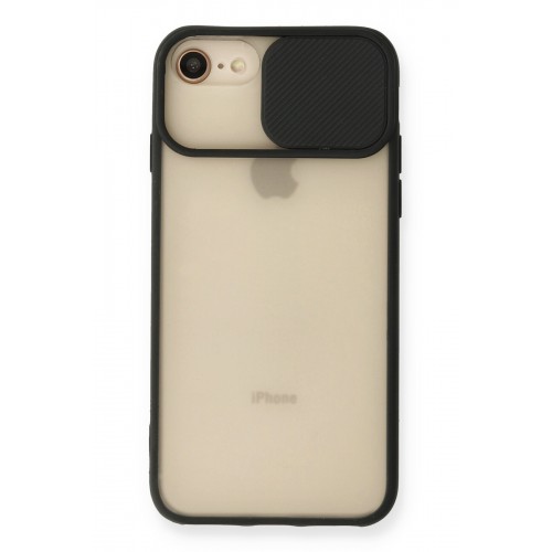 Newface iPhone SE 2020 Kılıf Palm Buzlu Kamera Sürgülü Silikon - Siyah Newface iPhone SE 2020 Kılıf Palm Buzlu Kamera Sürgülü Silikon - Siyah