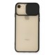 Newface iPhone SE 2020 Kılıf Palm Buzlu Kamera Sürgülü Silikon - Siyah Newface iPhone SE 2020 Kılıf Palm Buzlu Kamera Sürgülü Silikon - Siyah