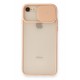 Newface iPhone SE 2020 Kılıf Palm Buzlu Kamera Sürgülü Silikon - Pembe Newface iPhone SE 2020 Kılıf Palm Buzlu Kamera Sürgülü Silikon - Pembe