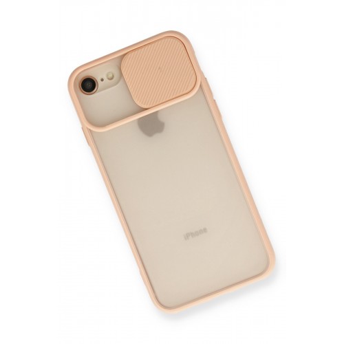 Newface iPhone SE 2020 Kılıf Palm Buzlu Kamera Sürgülü Silikon - Pembe Newface iPhone SE 2020 Kılıf Palm Buzlu Kamera Sürgülü Silikon - Pembe