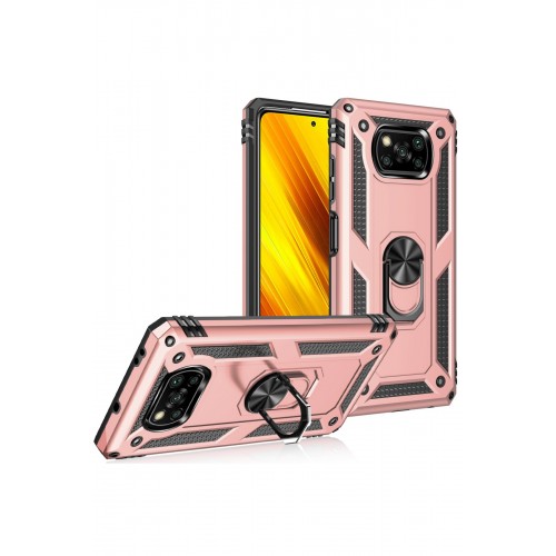 Newface Xiaomi Pocophone X3 Pro Kılıf Sofya Yüzüklü Silikon Kapak - Rose Newface Xiaomi Pocophone X3 Pro Kılıf Sofya Yüzüklü Silikon Kapak - Rose