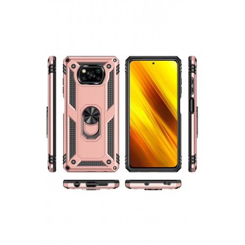 Newface Xiaomi Pocophone X3 Pro Kılıf Sofya Yüzüklü Silikon Kapak - Rose Newface Xiaomi Pocophone X3 Pro Kılıf Sofya Yüzüklü Silikon Kapak - Rose