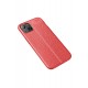 Newface iPhone 13 Kılıf Focus Derili Silikon - Kırmızı Newface iPhone 13 Kılıf Focus Derili Silikon - Kırmızı