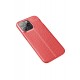 Newface iPhone 13 Pro Kılıf Focus Derili Silikon - Kırmızı Newface iPhone 13 Pro Kılıf Focus Derili Silikon - Kırmızı
