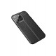 Newface iPhone 13 Pro Max Kılıf Focus Derili Silikon - Siyah Newface iPhone 13 Pro Max Kılıf Focus Derili Silikon - Siyah