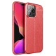 Newface iPhone 13 Pro Max Kılıf Focus Derili Silikon - Kırmızı Newface iPhone 13 Pro Max Kılıf Focus Derili Silikon - Kırmızı