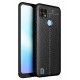 Newface Realme C25 Kılıf Focus Derili Silikon - Siyah Newface Realme C25 Kılıf Focus Derili Silikon - Siyah