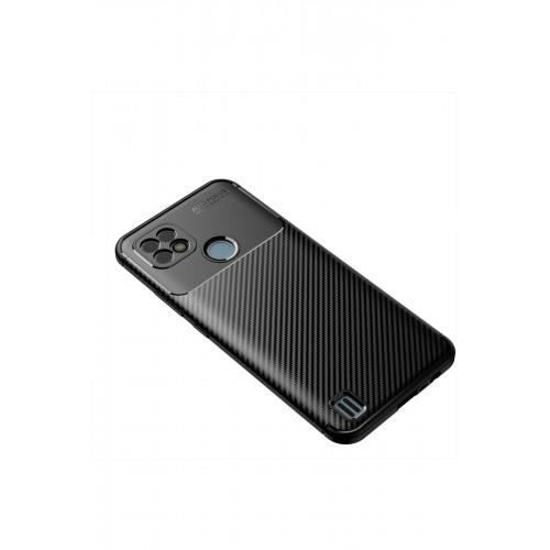 Newface Realme C25 Kılıf Focus Karbon Silikon - Siyah Newface Realme C25 Kılıf Focus Karbon Silikon - Siyah
