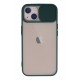 Newface iPhone 13 Kılıf Palm Buzlu Kamera Sürgülü Silikon - Yeşil