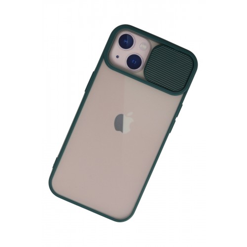 Newface iPhone 13 Kılıf Palm Buzlu Kamera Sürgülü Silikon - Yeşil Newface iPhone 13 Kılıf Palm Buzlu Kamera Sürgülü Silikon - Yeşil