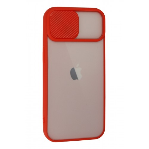 Newface iPhone 13 Kılıf Palm Buzlu Kamera Sürgülü Silikon - Kırmızı Newface iPhone 13 Kılıf Palm Buzlu Kamera Sürgülü Silikon - Kırmızı