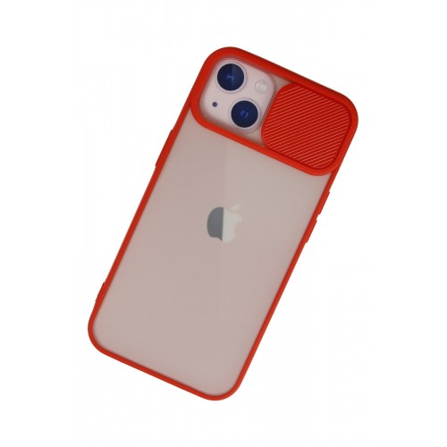 Newface iPhone 13 Kılıf Palm Buzlu Kamera Sürgülü Silikon - Kırmızı Newface iPhone 13 Kılıf Palm Buzlu Kamera Sürgülü Silikon - Kırmızı